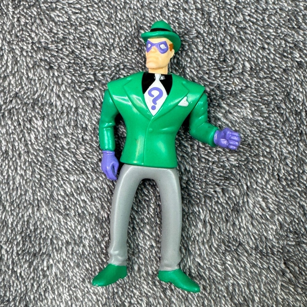 Vintage 1993 DC Comics Riddler Batman Animated Series Kenner Action Figure 4"